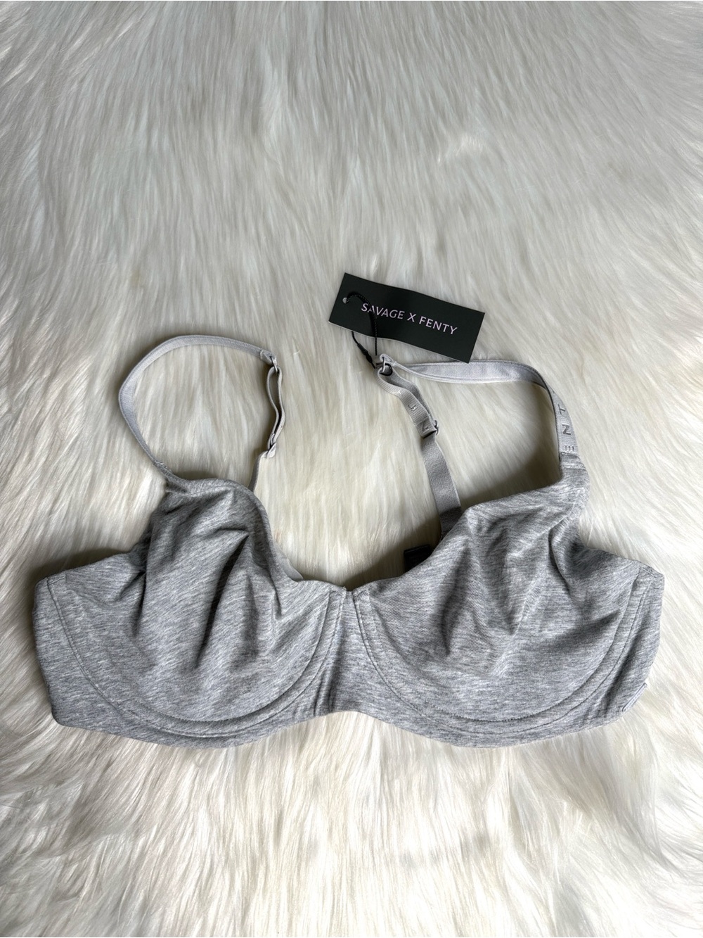 Savage x Fenty Gray Underwire T-Shirt Bra